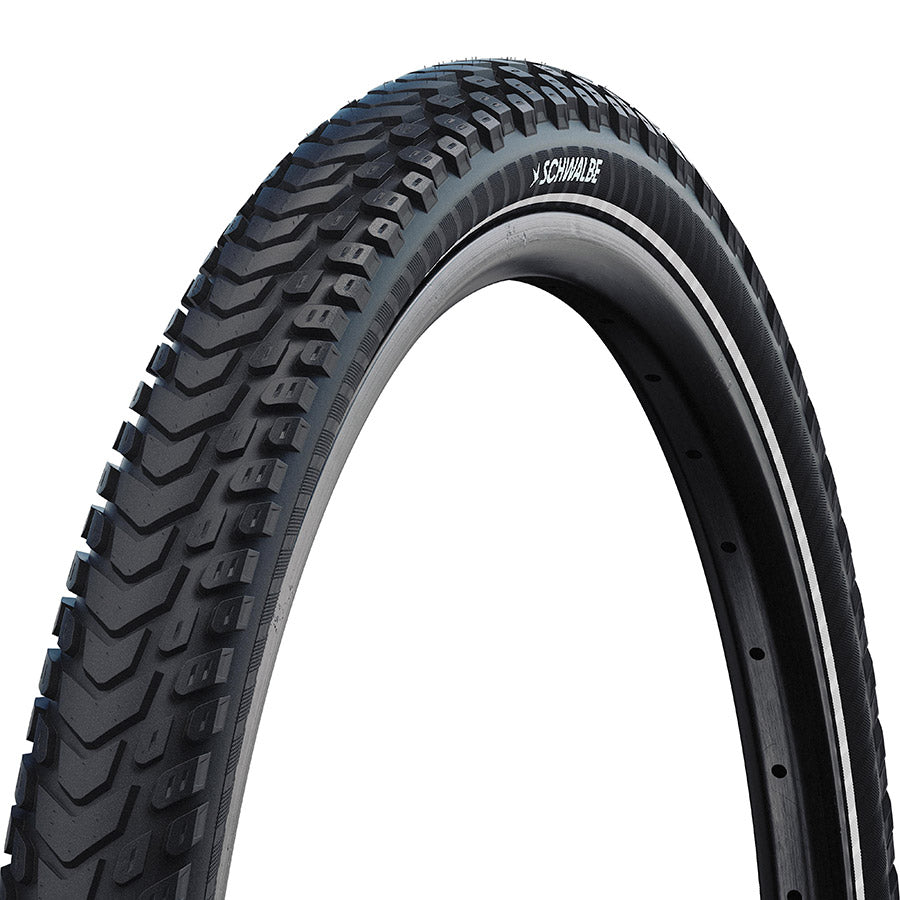 Schwalbe, Marathon Mondial, Hybrid Tire, 26''x2.00, Wire, Clincher, Endurance, RaceGuard, 67TPI, Black