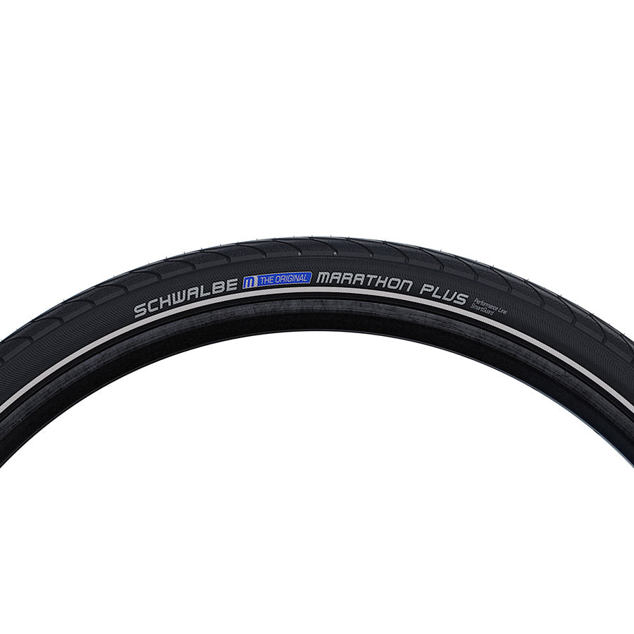 Schwalbe, Marathon Plus, Hybrid Tire, 20''x1.75, Wire, Clincher, Endurance, SmartGuard, Reflex, 67TPI, Black