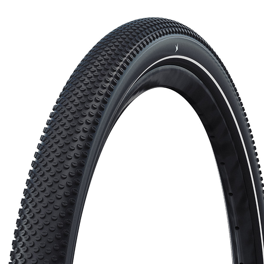 Schwalbe, G-One Allround Perf, Hybrid Tire, 700x35C, Folding, Tubeless Ready, Addix Green, RaceGuard, 67TPI, Black
