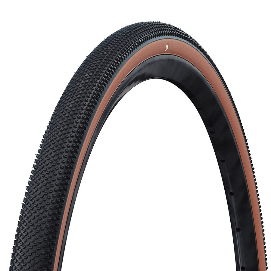Schwalbe, G-One Allround Perf, Hybrid Tire, 700x35C, Folding, Tubeless Ready, Addix Green, RaceGuard, 67TPI, Black