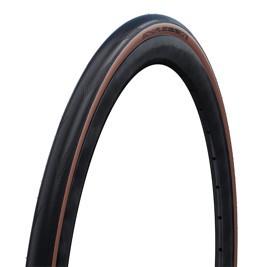 Schwalbe, One, Tire, 700x25C, Wire, Clincher, Addix, RaceGuard, 67TPI, Black