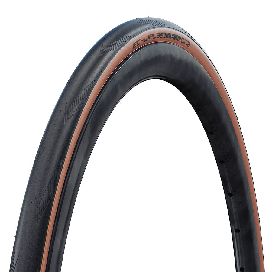 Schwalbe, One, Tire, 700x25C, Wire, Clincher, Addix, RaceGuard, 67TPI, Black