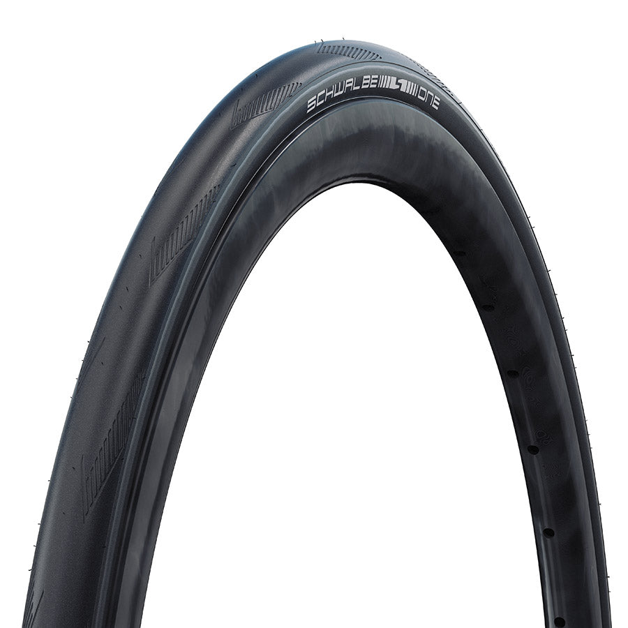 Schwalbe, One, Tire, 700x25C, Wire, Clincher, Addix, RaceGuard, 67TPI, Black