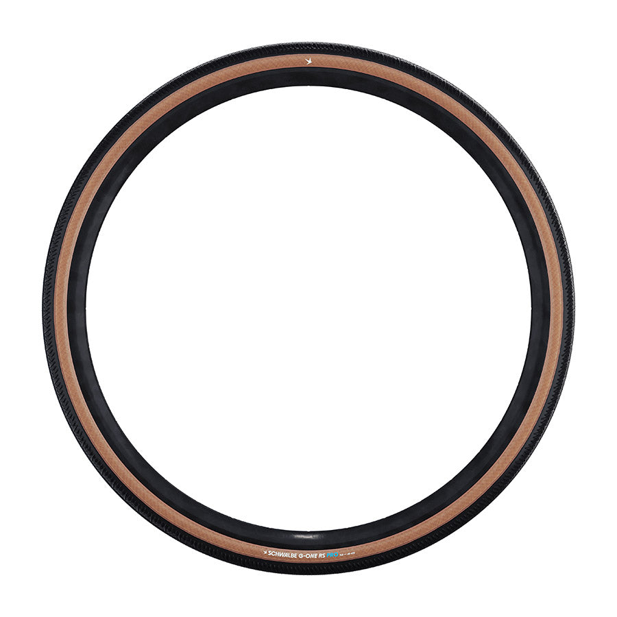 Schwalbe, G-One RS Pro, Gravel Tire, 700x45C, Folding, Tubeless Ready, Addix Race, Pro, 67TPI, Transparent Sidewall