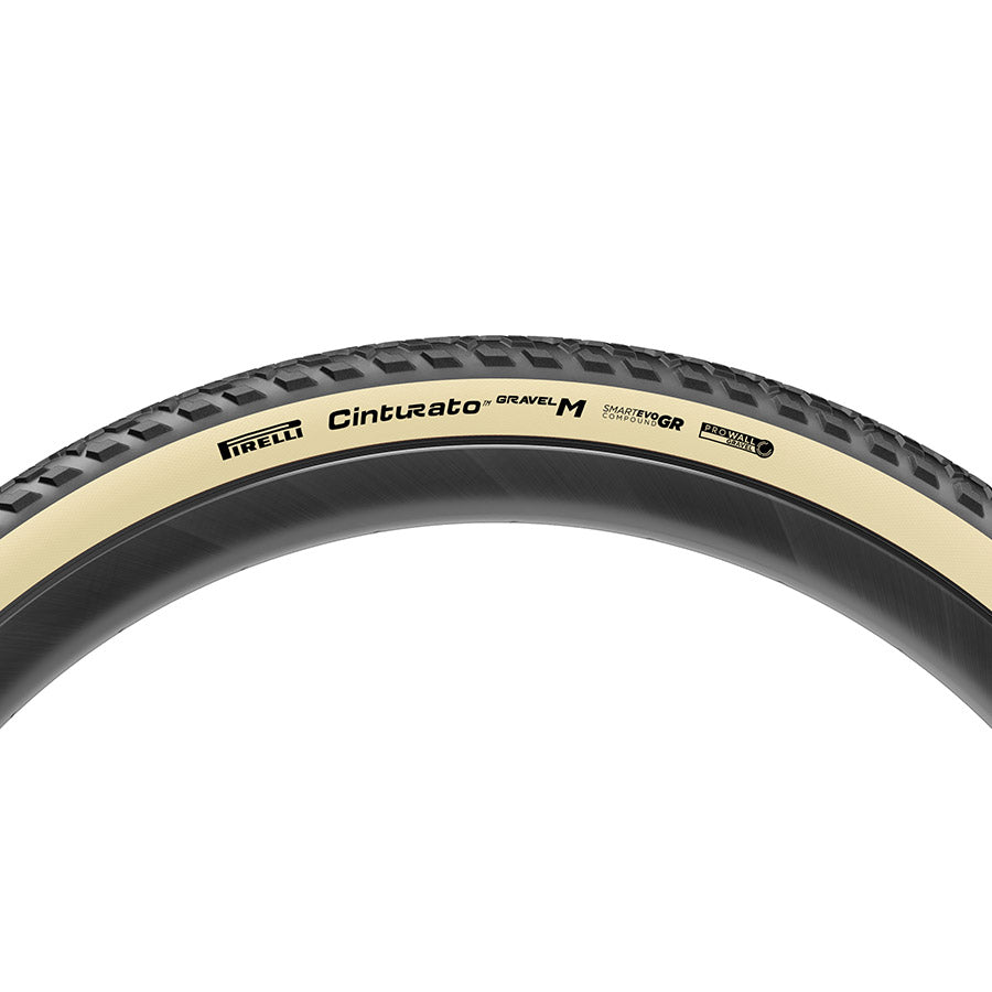 Pirelli, Cinturato Gravel M HP-Line, Gravel Tire, 700x40C, Folding, Tubeless Ready, SmartEVO GR, ProWALL Gravel, 120TPI, Black