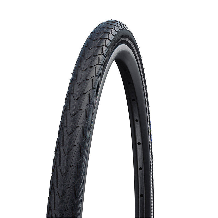 Schwalbe, Marathon Racer, Hybrid Tire, 20''x1.50, Wire, Clincher, Addix Green, RaceGuard, Reflex, 67TPI, Black