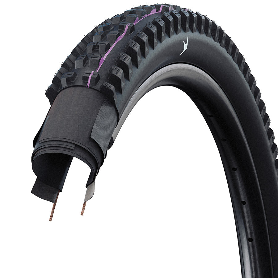 Schwalbe, Tacky Chan Gravity Pro, Mountain Tire, 29x2.40, Folding, Clincher, Ultra Soft, Gravity Pro - Diagonal, 2x67TPI, Black