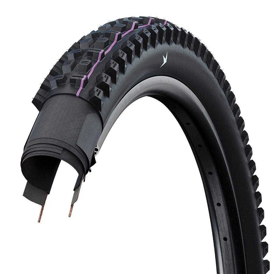 Schwalbe, Tacky Chan Gravity Pro, Mountain Tire, 29x2.40, Folding, Clincher, Ultra Soft, Gravity Pro - Diagonal, 2x67TPI, Black