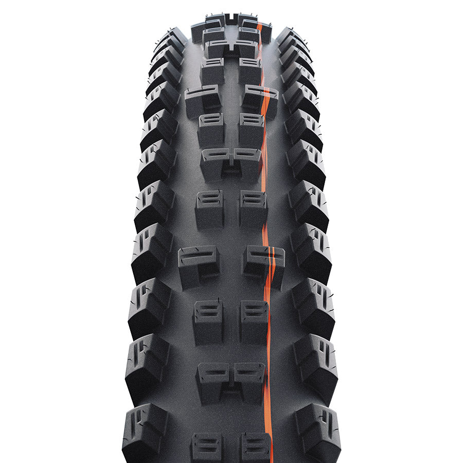 Schwalbe, Tacky Chan Trail Pro, Mountain Tire, 29x2.40, Folding, Clincher, Ultra Soft, Trail Pro - Diagonal, 67TPI, Black