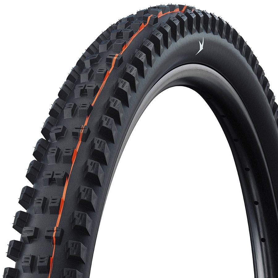 Schwalbe, Tacky Chan Trail, Mountain Tire, 27.5x2.40, Folding, Clincher, Soft, Diagonal, 67TPI, Black