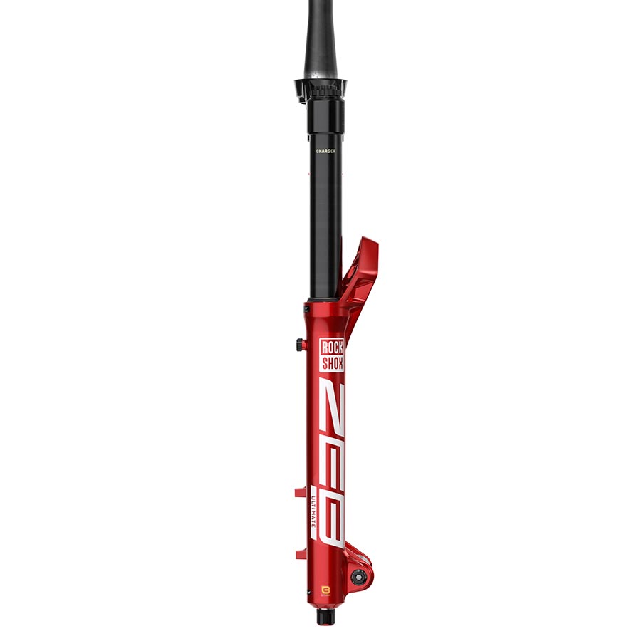 RockShox, ZEB Ultimate A3, Suspension Fork, 29'', DebonAir+ W/ButterCups, 180mm, 1-1/8''-1.5'', 15x110mm TA, Rake: 44mm, Red
