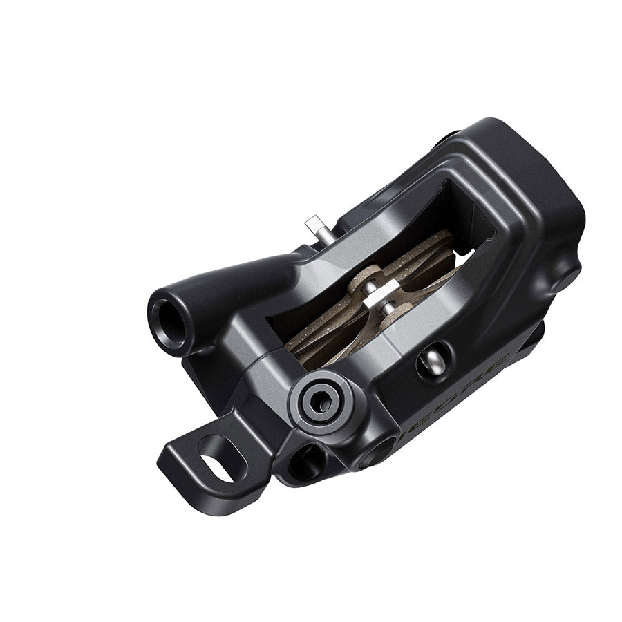 Shimano, Deore BR-M6200, MTB Hydraulic Disc Brake, Front or Rear, Post mount, Disc: 200 or 220mm (not included), Black, EBRM6200MPMX