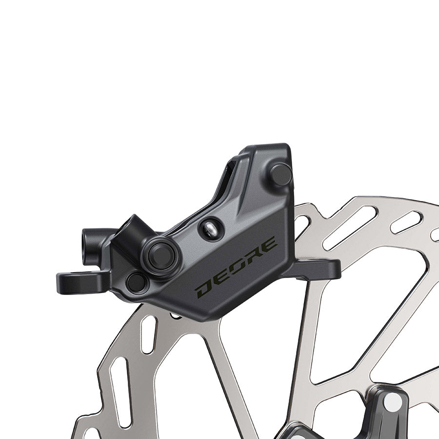 Shimano, Deore BR-M6200, MTB Hydraulic Disc Brake, Front or Rear, Post mount, Disc: 200 or 220mm (not included), Black, EBRM6200MPMX