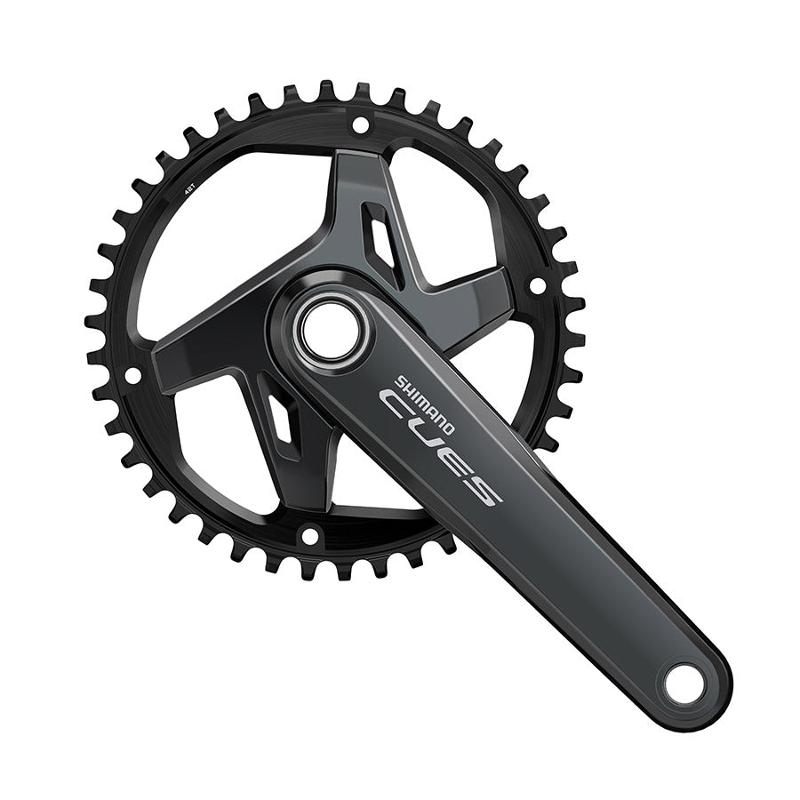 Shimano, CUES FC-U8000-1, Crankset, Speed: 9/10/11, Spindle: 24mm, BCD: 96, 40, Hollowtech II, 170mm, Black, Boost, EFCU80001CXB0X