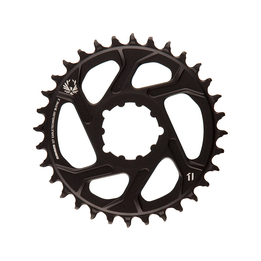 SRAM, X-Sync, 3mm offset, 30T, 12sp., BCD: Direct Mount, Single Chainring, Aluminum, Black