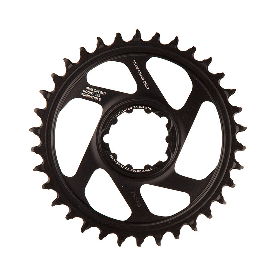 SRAM, X-Sync, 3mm offset, 30T, 12sp., BCD: Direct Mount, Single Chainring, Aluminum, Black