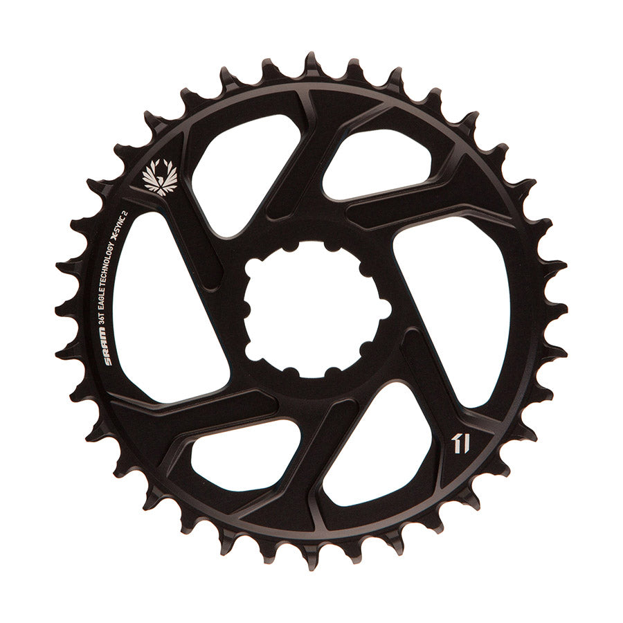 SRAM, X-Sync, 3mm offset, 30T, 12sp., BCD: Direct Mount, Single Chainring, Aluminum, Black