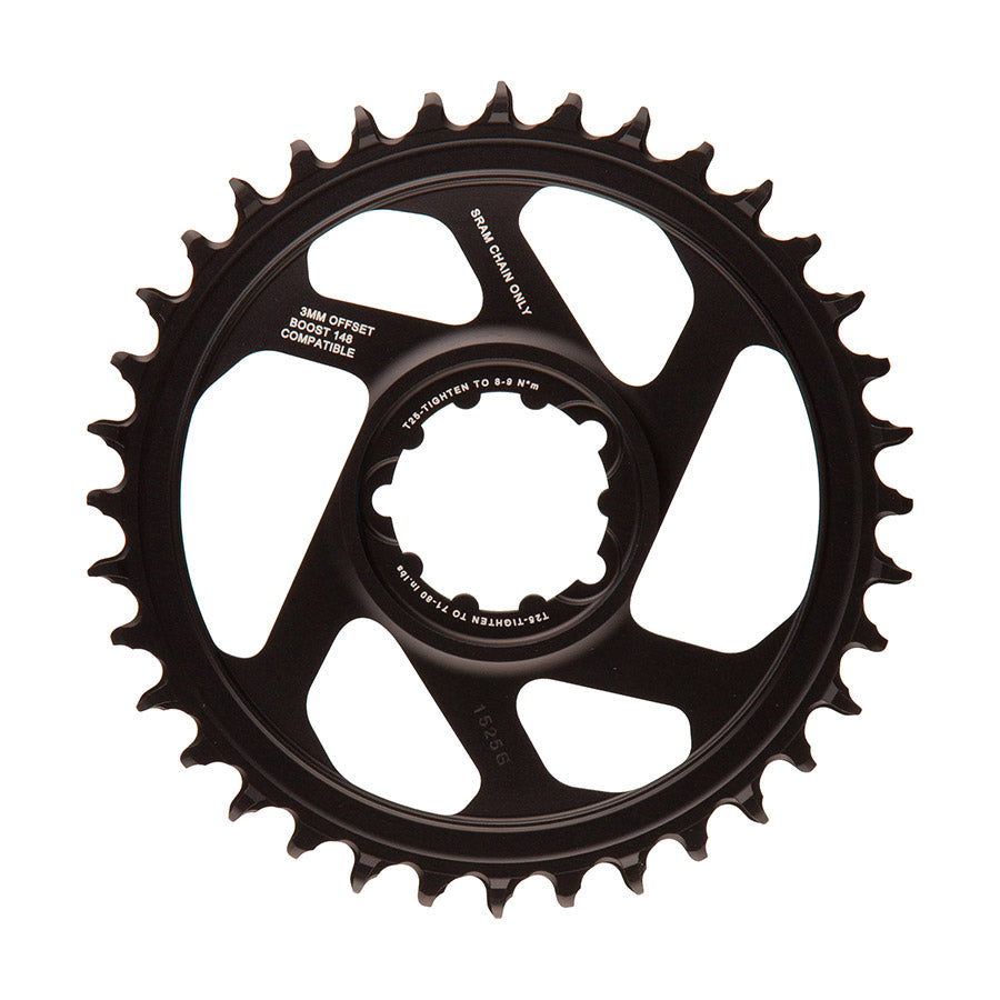 SRAM, X-Sync, 3mm offset, 30T, 12sp., BCD: Direct Mount, Single Chainring, Aluminum, Black