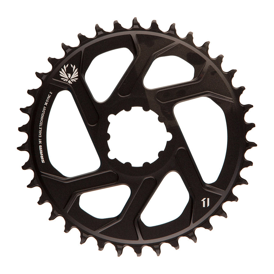 SRAM, X-Sync, 3mm offset, 30T, 12sp., BCD: Direct Mount, Single Chainring, Aluminum, Black