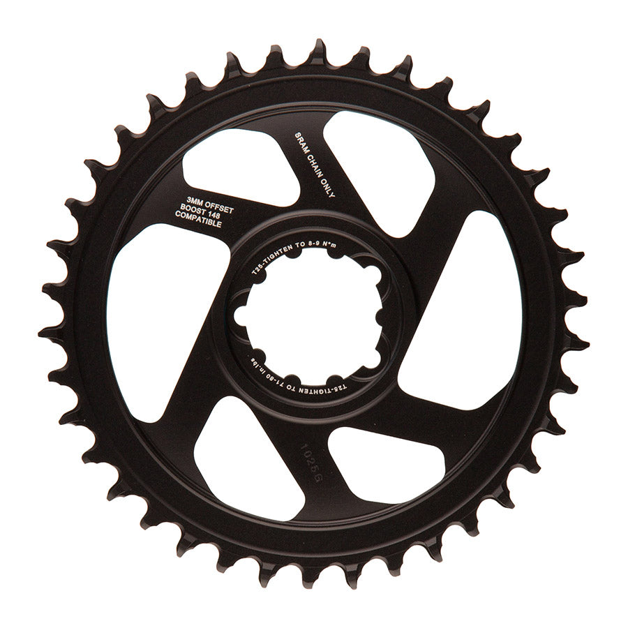 SRAM, X-Sync, 3mm offset, 30T, 12sp., BCD: Direct Mount, Single Chainring, Aluminum, Black