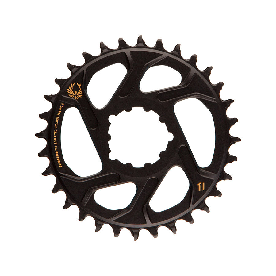 SRAM, X-Sync, 3mm offset, 30T, 12sp., BCD: Direct Mount, Single Chainring, Aluminum, Black