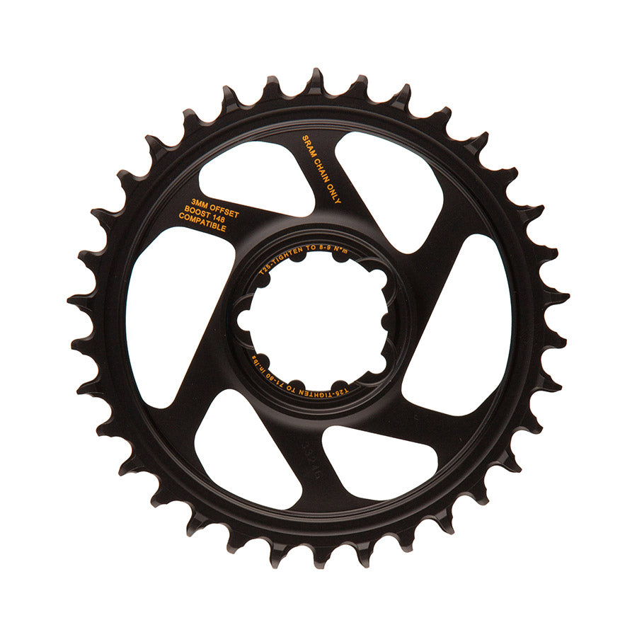 SRAM, X-Sync, 3mm offset, 30T, 12sp., BCD: Direct Mount, Single Chainring, Aluminum, Black