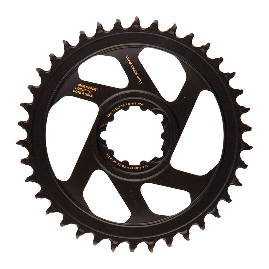 SRAM, X-Sync, 3mm offset, 30T, 12sp., BCD: Direct Mount, Single Chainring, Aluminum, Black