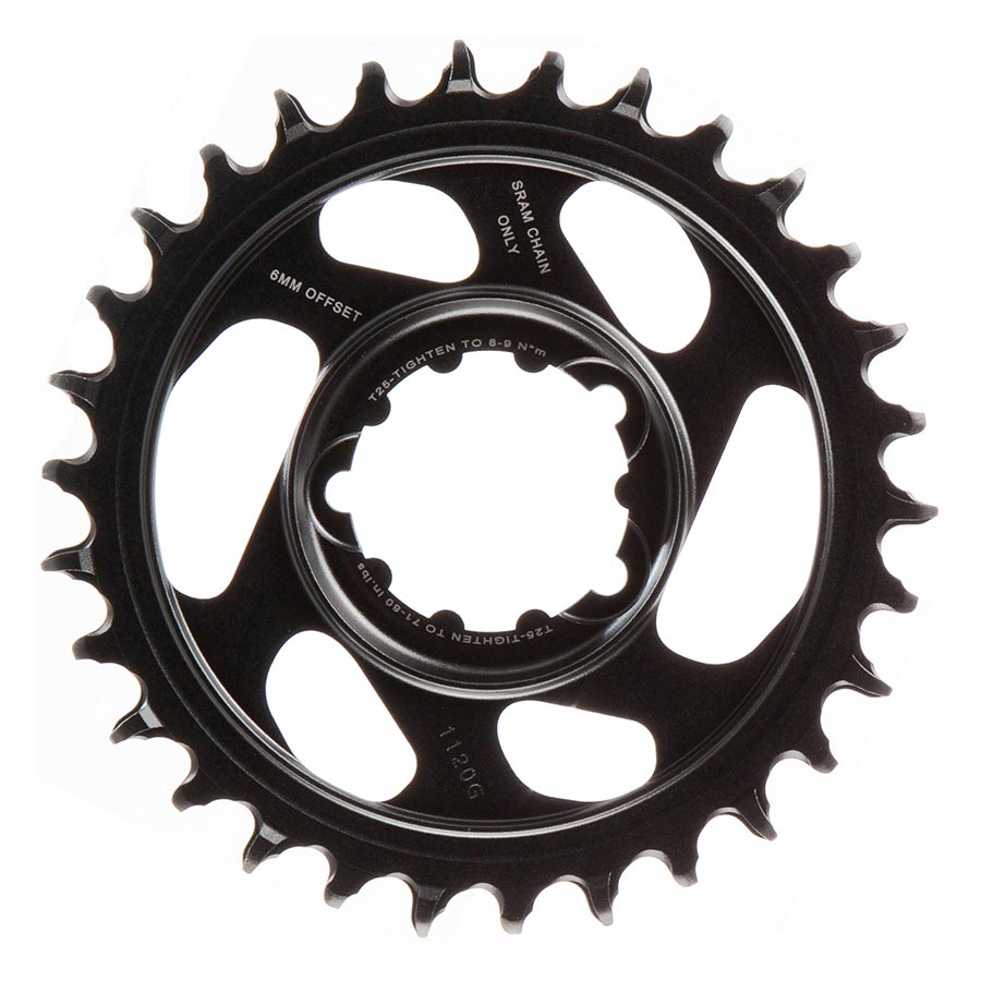 SRAM, Eagle, Chainring, Teeth: 30, Speed: 11/12, BCD: Direct Mount, Aluminum, Grey, 6mm