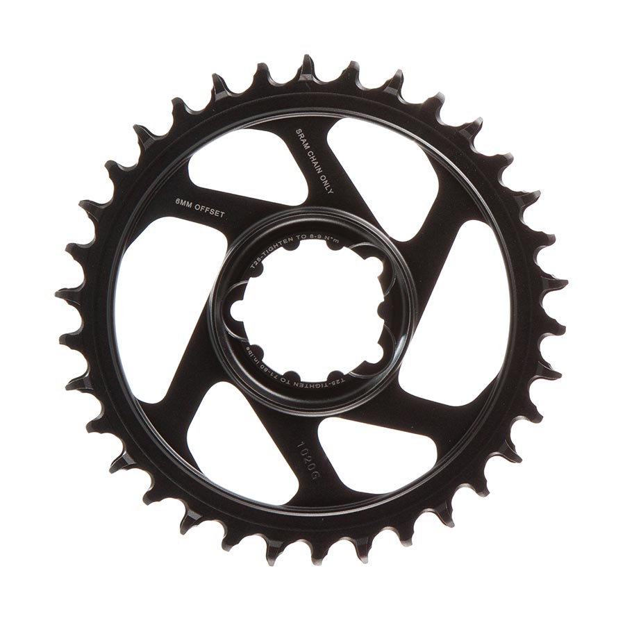 SRAM, Eagle, Chainring, Teeth: 30, Speed: 11/12, BCD: Direct Mount, Aluminum, Grey, 6mm