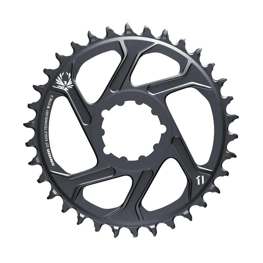 SRAM, Eagle, Chainring, Teeth: 30, Speed: 11/12, BCD: Direct Mount, Aluminum, Grey, 6mm