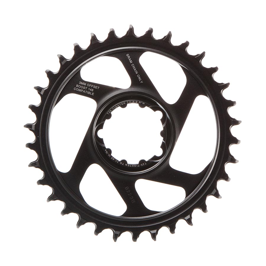 SRAM, Eagle, Chainring, Teeth: 30, Speed: 11/12, BCD: Direct Mount, Aluminum, Grey, 6mm