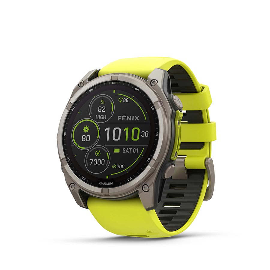 Garmin fenix 8 Solar Sapphire 51mm — Yellow