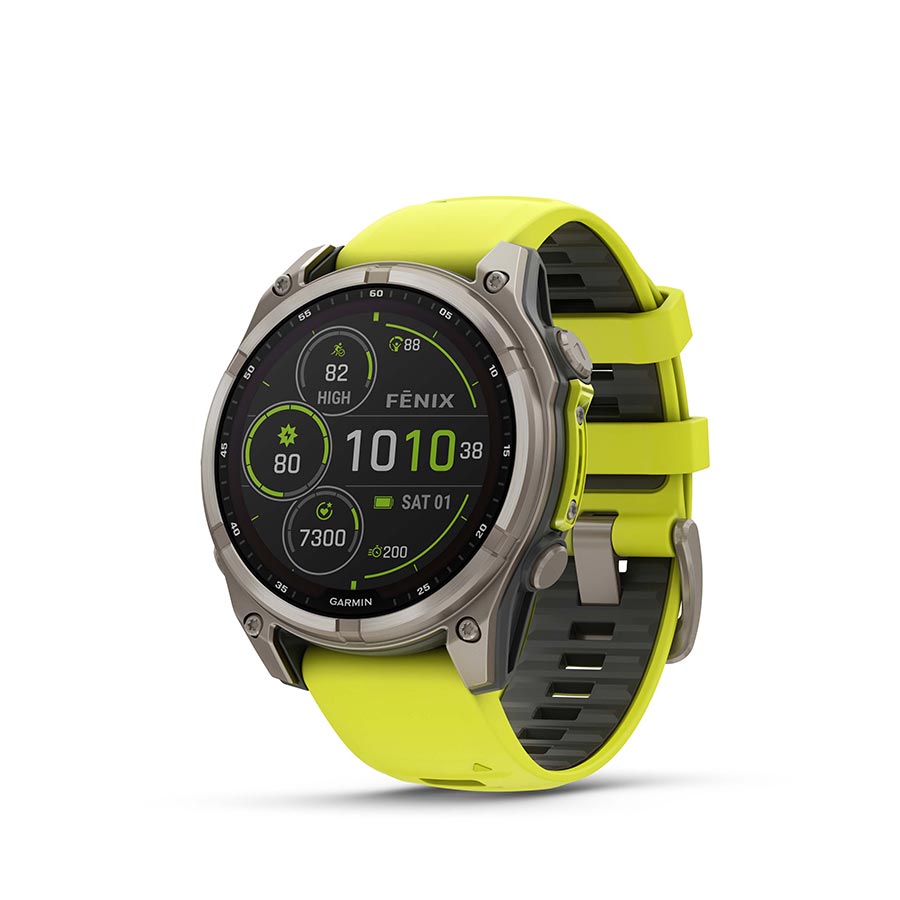 Garmin fenix 8 Solar Sapphire 47mm — Yellow