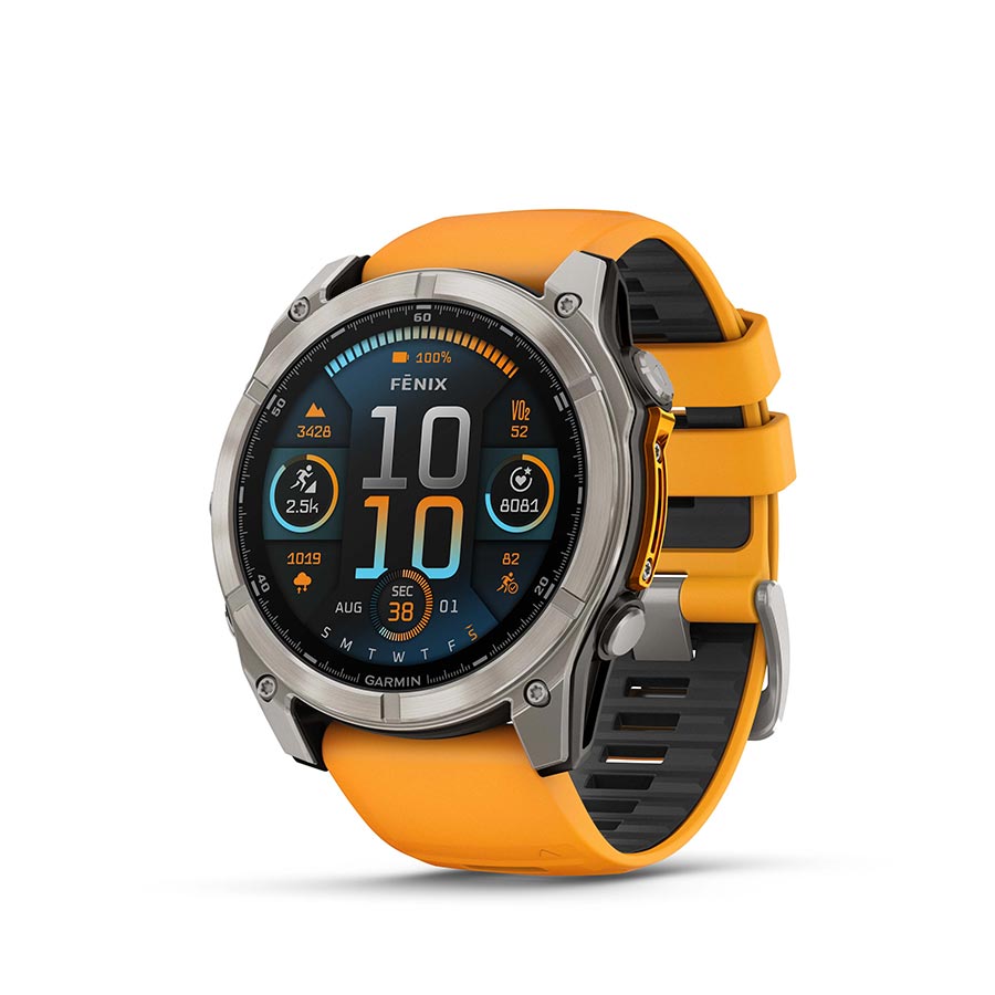Garmin fenix 8 AMOLED Sapphire 51mm — Orange