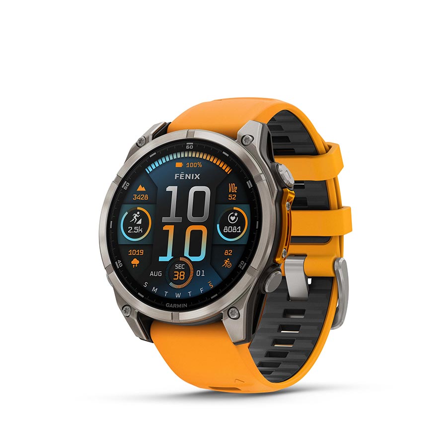 Garmin fenix 8 AMOLED Sapphire 47mm — Orange