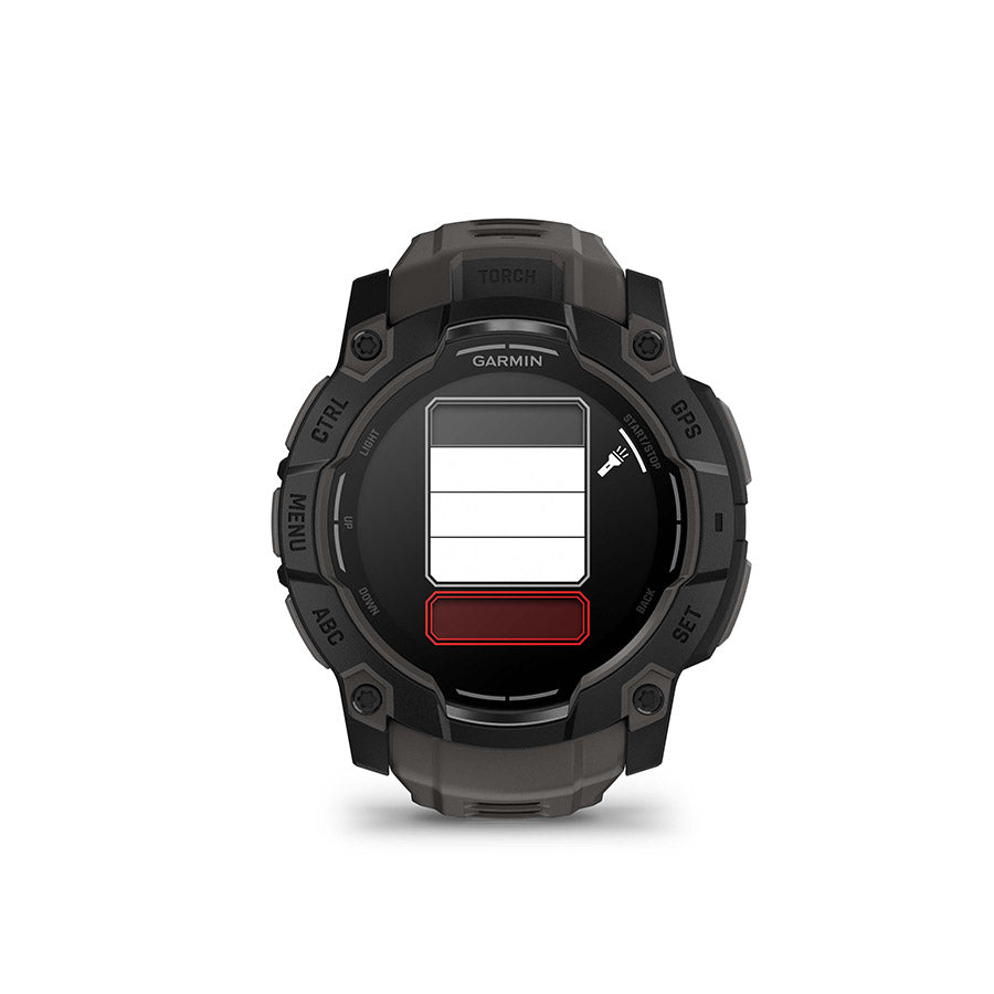 Garmin, Instinct 3 50mm AMOLED, Watch, Watch Color: Black, Wristband: Charcoal - Silicone