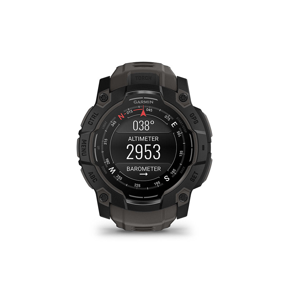 Garmin, Instinct 3 50mm AMOLED, Watch, Watch Color: Black, Wristband: Charcoal - Silicone