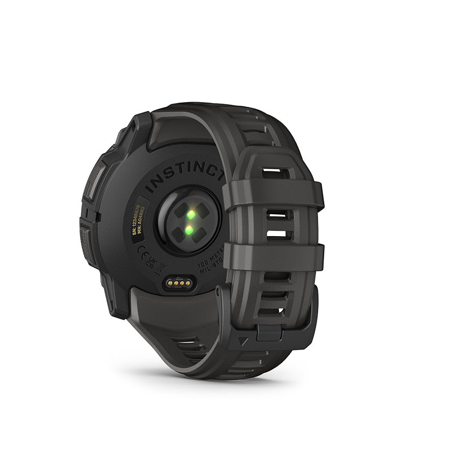 Garmin, Instinct 3 50mm AMOLED, Watch, Watch Color: Black, Wristband: Charcoal - Silicone