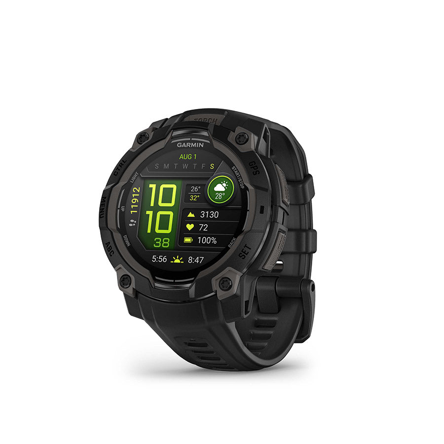 Garmin, Instinct 3 45mm AMOLED, Watch, Watch Color: Black, Wristband: Black - Silicone