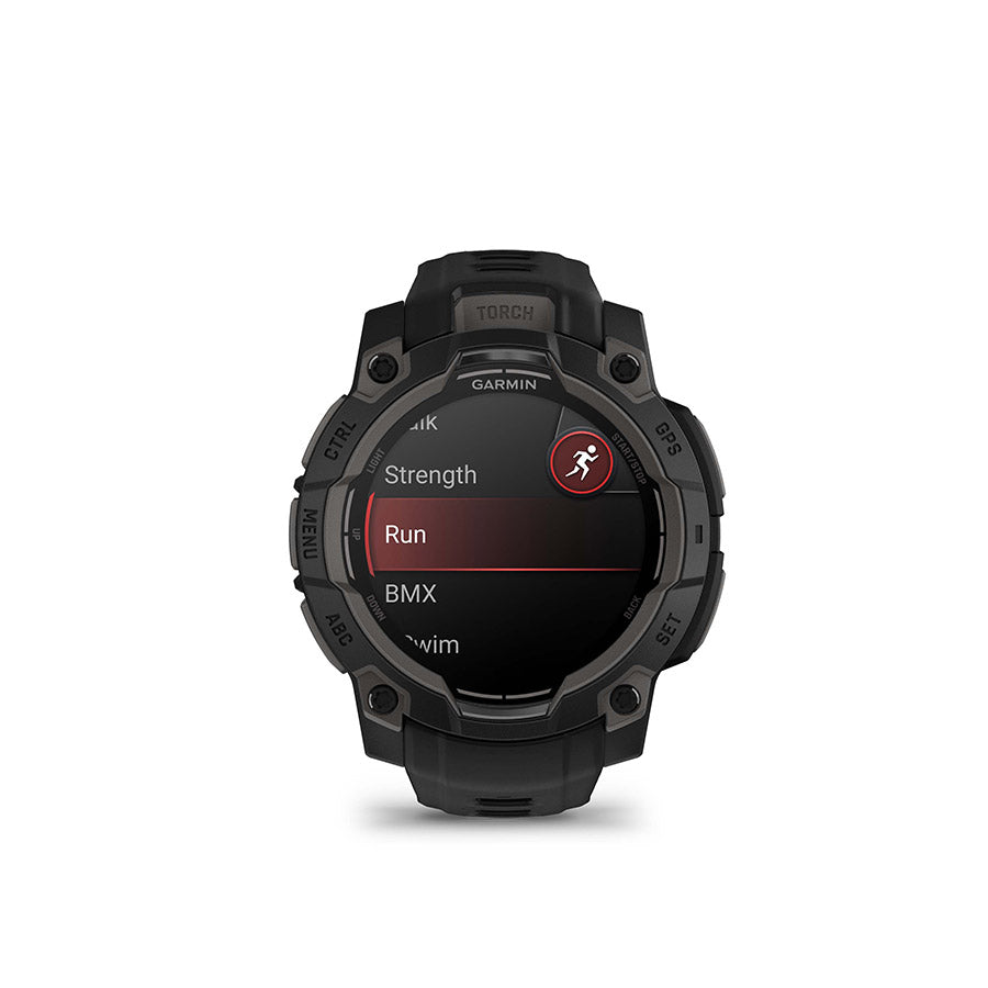 Garmin, Instinct 3 45mm AMOLED, Watch, Watch Color: Black, Wristband: Black - Silicone