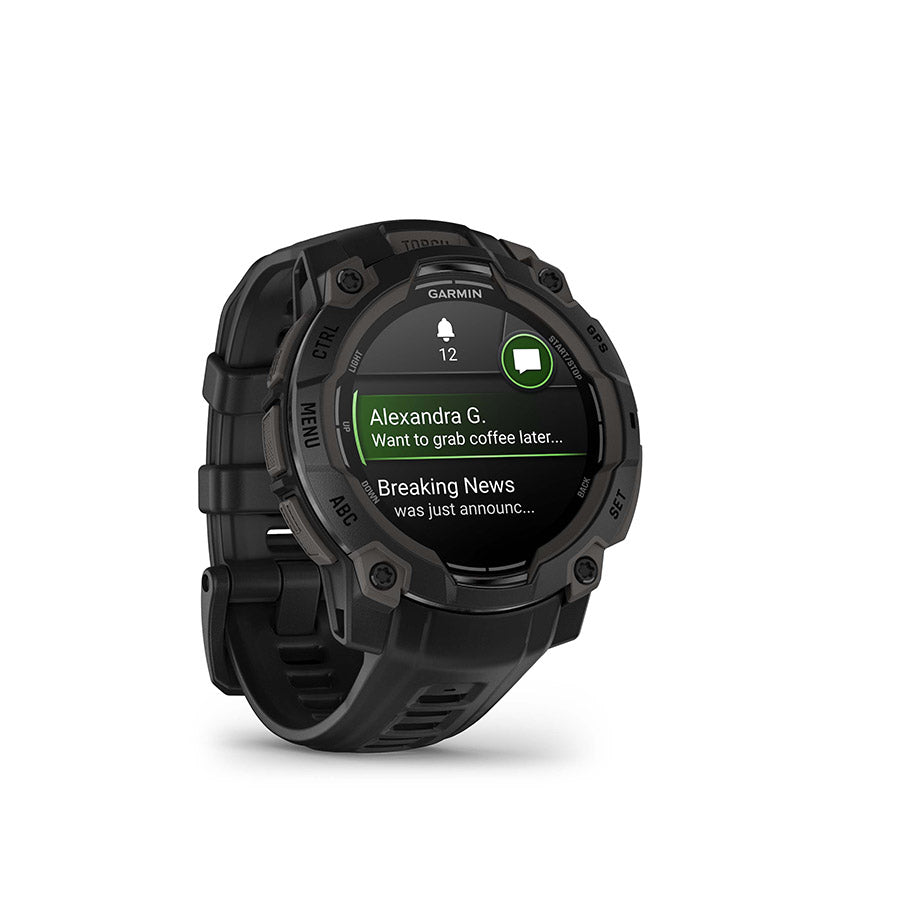 Garmin, Instinct 3 45mm AMOLED, Watch, Watch Color: Black, Wristband: Black - Silicone