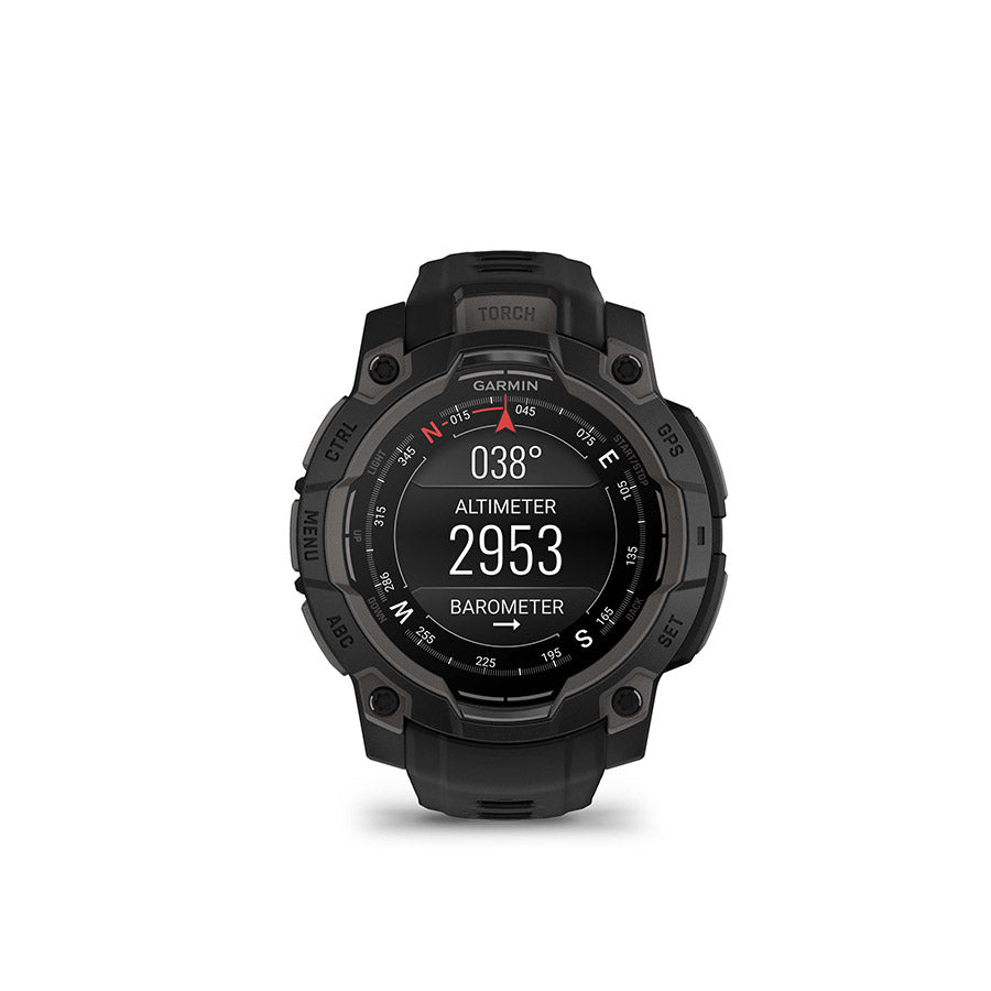 Garmin, Instinct 3 45mm AMOLED, Watch, Watch Color: Black, Wristband: Black - Silicone