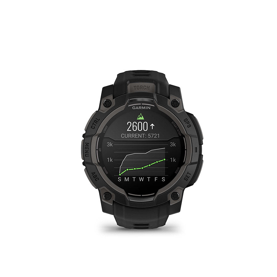 Garmin, Instinct 3 45mm AMOLED, Watch, Watch Color: Black, Wristband: Black - Silicone