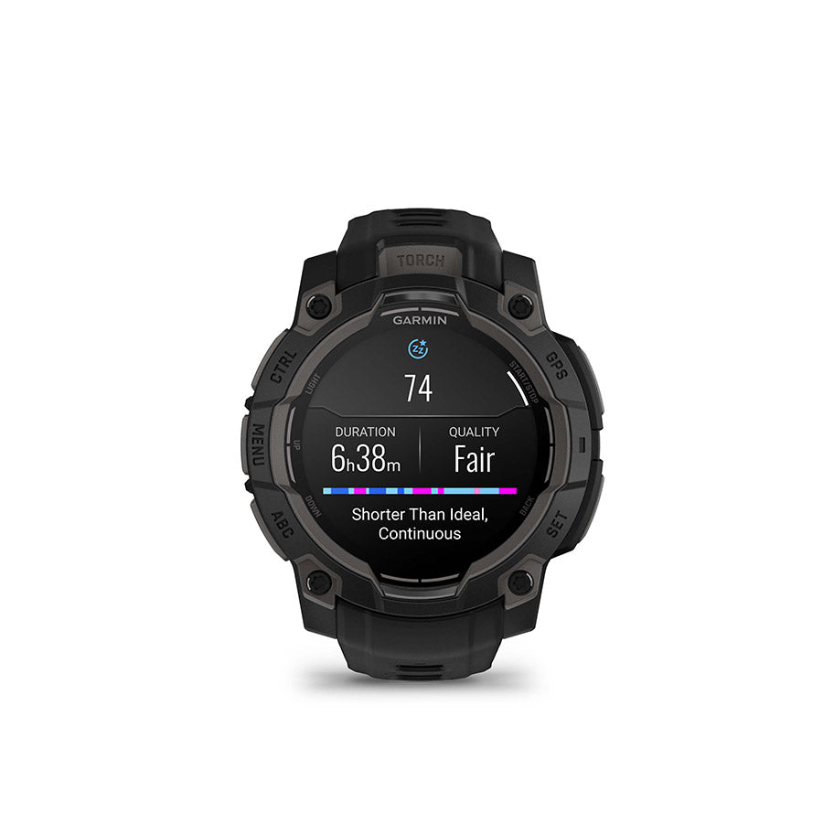 Garmin, Instinct 3 45mm AMOLED, Watch, Watch Color: Black, Wristband: Black - Silicone