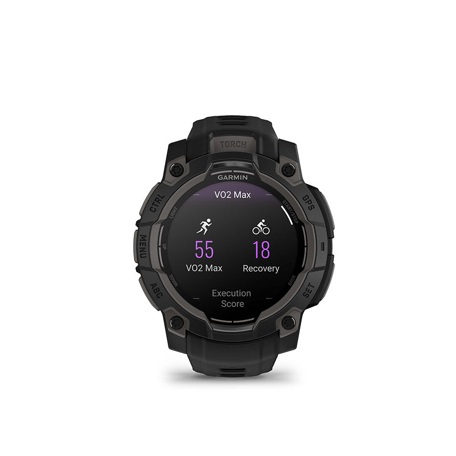 Garmin, Instinct 3 45mm AMOLED, Watch, Watch Color: Black, Wristband: Black - Silicone