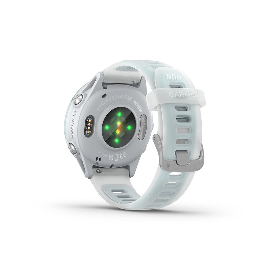 Garmin, Forerunner 570 42mm, Watch, Watch Color: Slate Grey, Wristband: Translucent Black/Black - Silicone