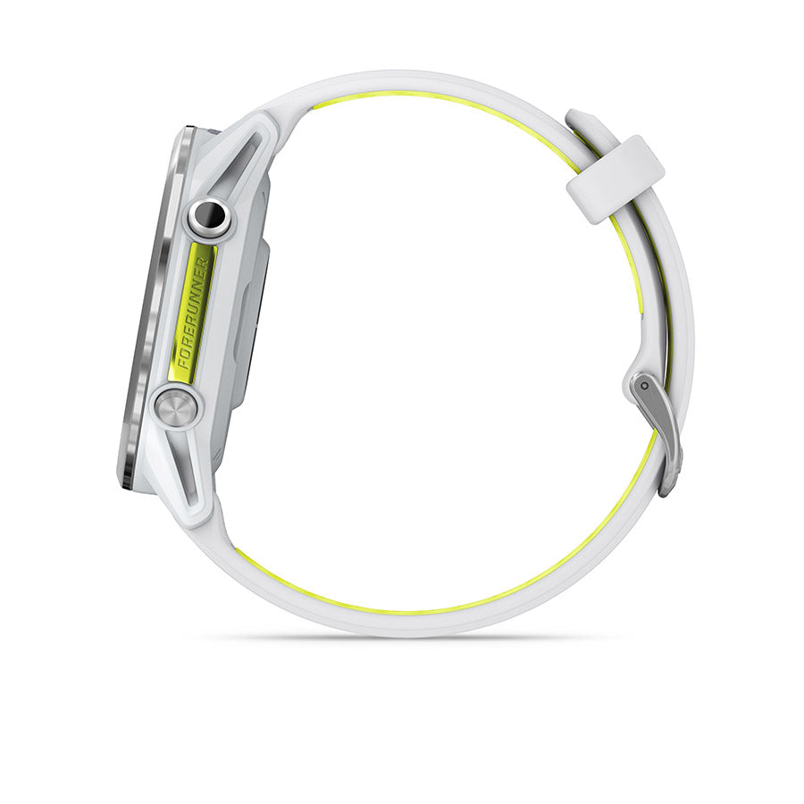 Garmin, Forerunner 970, Watch, Watch Color: Black, Wristband: Black/Translucent Whitestone- Silicone
