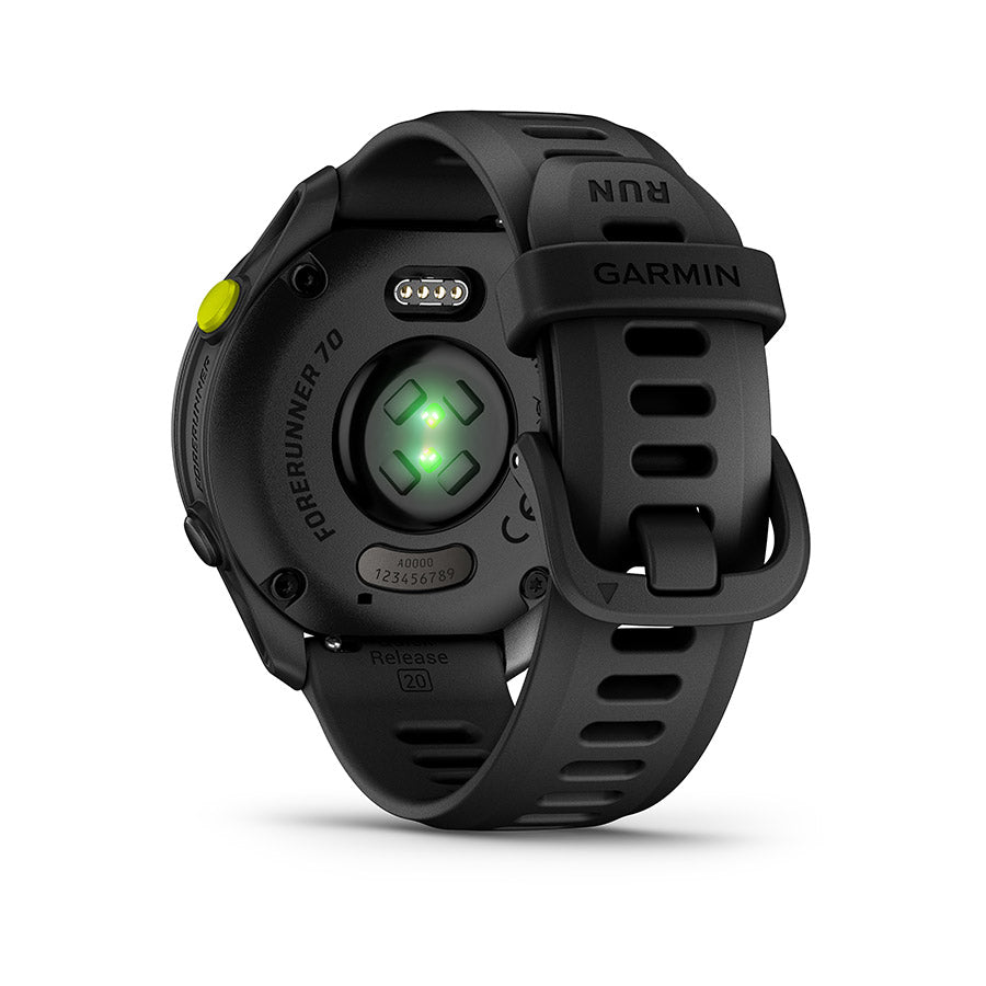 Garmin, Forerunner 70, Watch, Watch Color: Black, Wristband: Black - Silicone