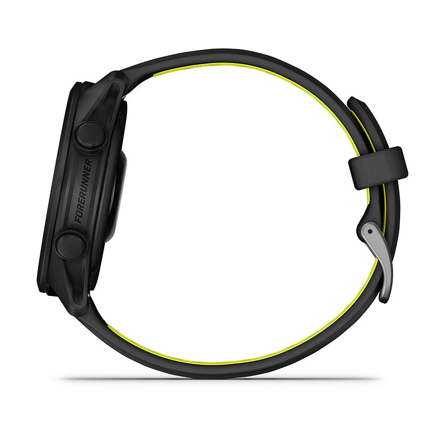 Garmin, Forerunner 170, Watch, Watch Color: Black, Wristband: Black/Amp Yellow - Silicone