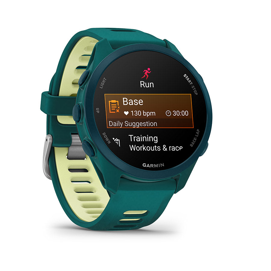 Garmin, Forerunner 170 Music, Watch, Watch Color: Black, Wristband: Black/Amp Yellow - Silicone